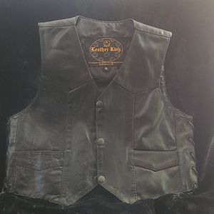 Little kids leather vest
